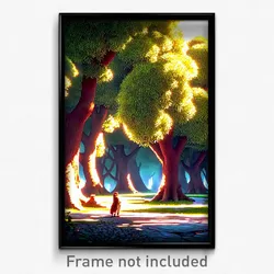 Pixel Art Poster - Humongous Grove (8 Bit Psychedelic Trippy Video Game Print)