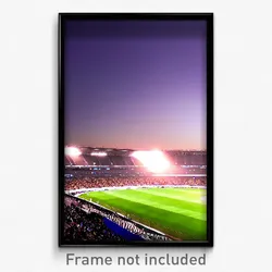 Pixel Art Poster - Outstanding Stadium (8 Bit Psychedelic Video Game Print)
