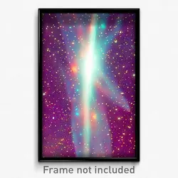 Pixel Art Poster - Drab Galaxy (8 Bit Psychedelic Trippy Weird Video Game Print)