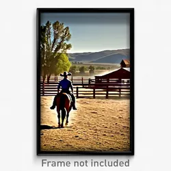 Pixel Art Poster - Glaring Ranch (8 Bit Psychedelic Trippy Video Game Print)
