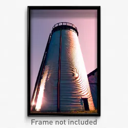 Pixel Art Poster - Sharp Silo (8 Bit Psychedelic Trippy Weird Video Game Print)