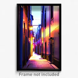 Pixel Art Poster - Neat Alley (8 Bit Psychedelic Trippy Weird Video Game Print)