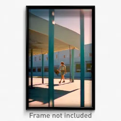 Pixel Art Poster - Vacant Labor Day (8 Bit Psychedelic Trippy Video Game Print)