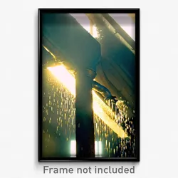 Pixel Art Poster - Damp Pipes (8 Bit Psychedelic Trippy Weird Video Game Print)