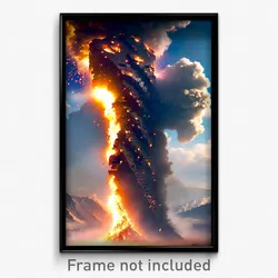 Pixel Art Poster - Brilliant Earthquake (8 Bit Psychedelic Video Game Print)