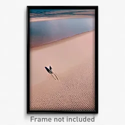 Pixel Art Poster - Admirable Sandbar (8 Bit Psychedelic Trippy Video Game Print)