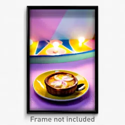 Pixel Art Poster - Rare Pastel De Nata (8 Bit Psychedelic Video Game Print)