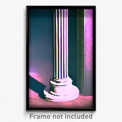 Pixel Art Poster - Cold Column (8 Bit Psychedelic Trippy Weird Video Game Print)