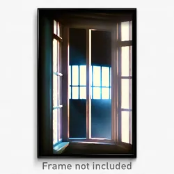 Pixel Art Poster - Wicked Window (8 Bit Psychedelic Trippy Video Game Print)