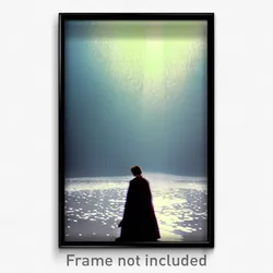 Pixel Art Poster - White Flood (8 Bit Psychedelic Trippy Weird Video Game Print)