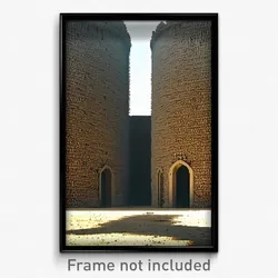Pixel Art Poster - Bleak Granary (8 Bit Psychedelic Trippy Video Game Print)