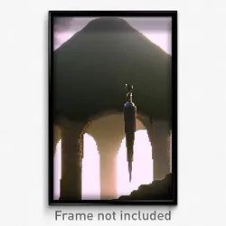Pixel Art Poster - Droopy Mount (8 Bit Psychedelic Trippy Video Game Print)