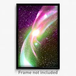 Pixel Art Poster - Great Galaxy (8 Bit Psychedelic Trippy Video Game Print)
