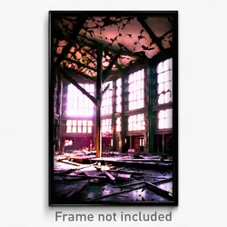 Pixel Art Poster - Damaged Commons (8 Bit Psychedelic Trippy Video Game Print)