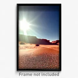 Pixel Art Poster - Worn Desert (8 Bit Psychedelic Trippy Weird Video Game Print)