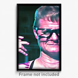Pixel Art Poster - Distorted Smithy (8 Bit Psychedelic Trippy Video Game Print)