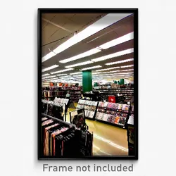 Pixel Art Poster - Vast Vinyl Store (8 Bit Psychedelic Trippy Video Game Print)