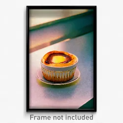 Pixel Art Poster - Musty Pastel De Nata (8 Bit Psychedelic Video Game Print)