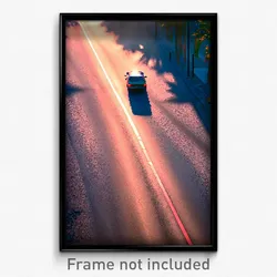 Pixel Art Poster - Exotic Crossroad (8 Bit Psychedelic Trippy Video Game Print)