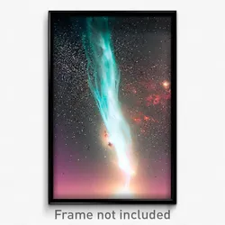 Pixel Art Poster - Watery Galaxy (8 Bit Psychedelic Trippy Video Game Print)