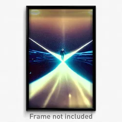 Pixel Art Poster - Wonderful Void (8 Bit Psychedelic Trippy Video Game Print)