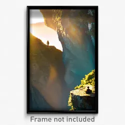Pixel Art Poster - Creative Gorge (8 Bit Psychedelic Trippy Video Game Print)
