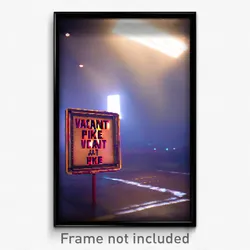 Pixel Art Poster - Vacant Pike (8 Bit Psychedelic Trippy Weird Video Game Print)
