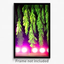Pixel Art Poster - Evergreen Wall (8 Bit Psychedelic Trippy Video Game Print)