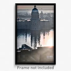 Pixel Art Poster - Silver Stockholm (8 Bit Psychedelic Trippy Video Game Print)