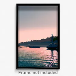 Pixel Art Poster - Subtle Harbour (8 Bit Psychedelic Trippy Video Game Print)