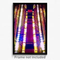 Pixel Art Poster - Whopping Movie Festival (8 Bit Psychedelic Video Game Print)