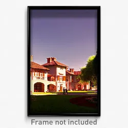 Pixel Art Poster - Elderly Estate (8 Bit Psychedelic Trippy Video Game Print)