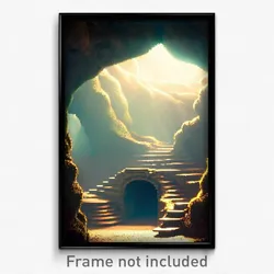 Pixel Art Poster - Tidy Cavern (8 Bit Psychedelic Trippy Weird Video Game Print)