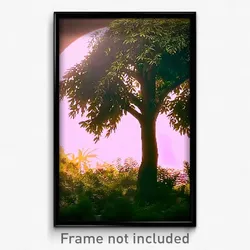 Pixel Art Poster - Subtle Bush (8 Bit Psychedelic Trippy Weird Video Game Print)