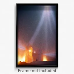 Pixel Art Poster - Dramatic Redoubt (8 Bit Psychedelic Trippy Video Game Print)