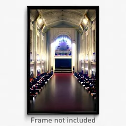 Pixel Art Poster - Huge Hall (8 Bit Psychedelic Trippy Weird Video Game Print)