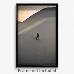 Pixel Art Poster - Gray Dunes (8 Bit Psychedelic Trippy Weird Video Game Print)