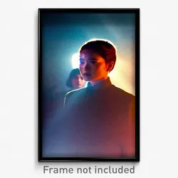 Pixel Art Poster - Distant Face (8 Bit Psychedelic Trippy Video Game Print)