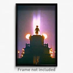 Pixel Art Poster - Terrific Domain (8 Bit Psychedelic Trippy Video Game Print)