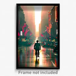 Pixel Art Poster - Different Avenue (8 Bit Psychedelic Trippy Video Game Print)