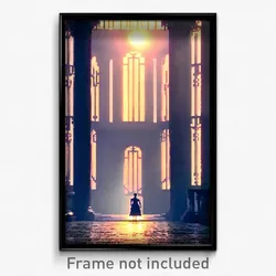 Pixel Art Poster - Complicated Demesne (8 Bit Psychedelic Video Game Print)