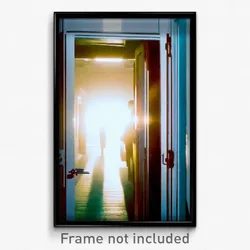 Pixel Art Poster - Bustling Door (8 Bit Psychedelic Trippy Video Game Print)