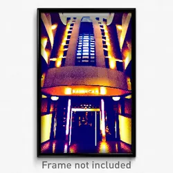 Pixel Art Poster - Perfect Barbican (8 Bit Psychedelic Trippy Video Game Print)