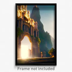 Pixel Art Poster - Grandiose Domain (8 Bit Psychedelic Trippy Video Game Print)