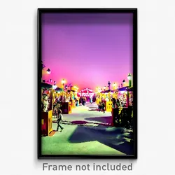 Pixel Art Poster - Little Boneyard (8 Bit Psychedelic Trippy Video Game Print)