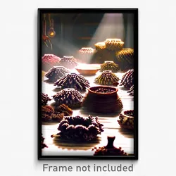 Pixel Art Poster - Dense Cobbler (8 Bit Psychedelic Trippy Video Game Print)