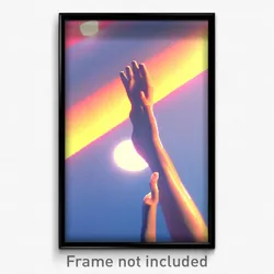Pixel Art Poster - Smooth Reaches (8 Bit Psychedelic Trippy Video Game Print)