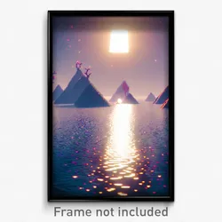 Pixel Art Poster - Wiggly Delta (8 Bit Psychedelic Trippy Video Game Print)