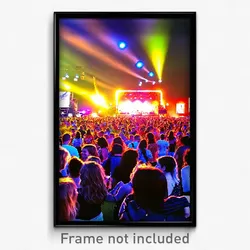 Pixel Art Poster - Quaint Music Festival (8 Bit Psychedelic Video Game Print)