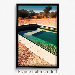Pixel Art Poster - Dry Pool (8 Bit Psychedelic Trippy Weird Video Game Print)